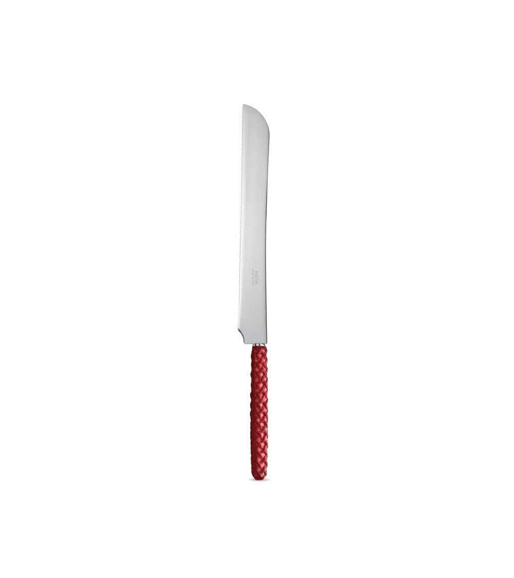 Coltello per Torta Intreccio rosso  - Neva Posateria Creativa