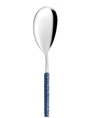 Rice shovel with blue rattan decoration - Neva Posateria