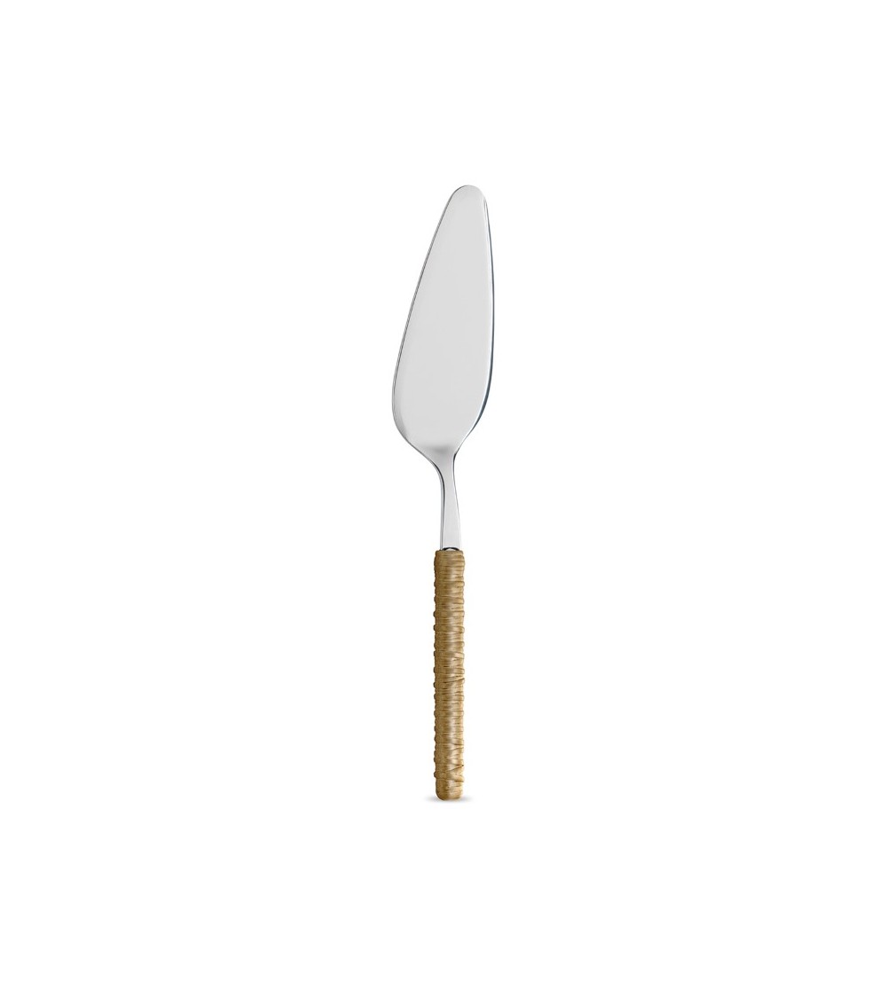 Cake server with beige Rattan decoration - Neva Posateria