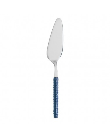 Cake server with blue rattan decoration - Neva Posateria
