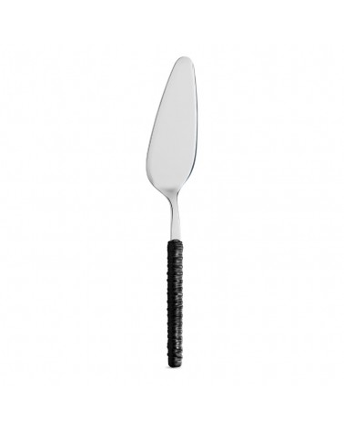 Cake server with black rattan decoration - Neva Posateria