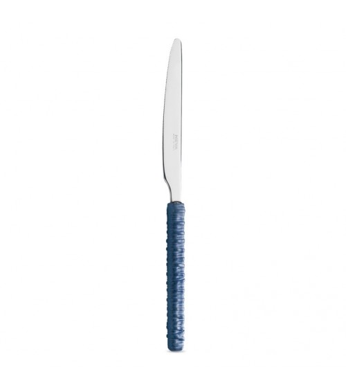 Set 18 Pieces Fruit with Rattan Decoration blue knife - Neva Posateria