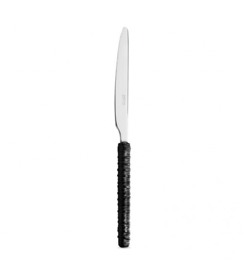 Set 18 Pieces Fruit with Rattan Decoration black knife - Neva Posateria
