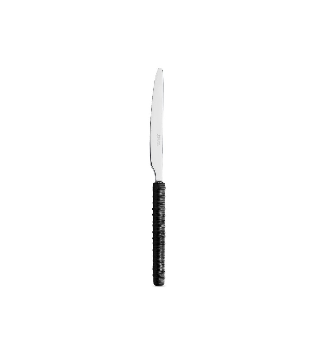 Set 18 Pieces Fruit with Rattan Decoration black knife - Neva Posateria