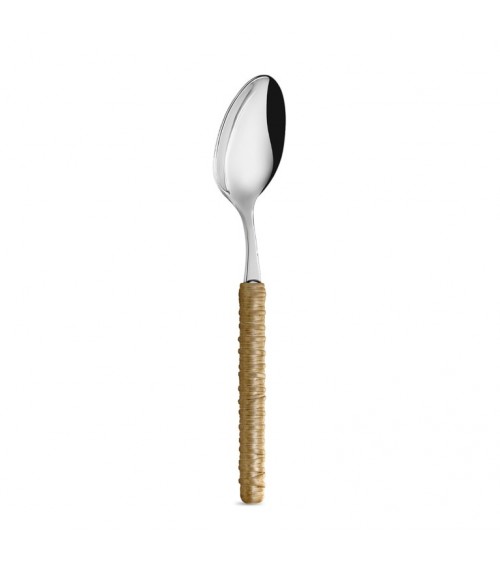 Set 18 Pezzi Frutta con Decoro Rattan cucchiaio  beige - Neva Posateria