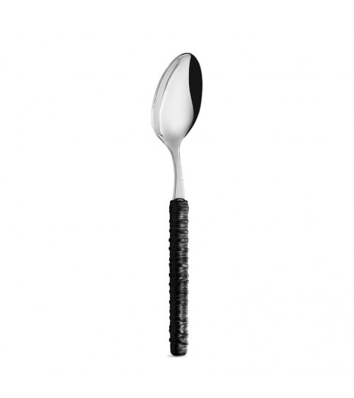 Set 18-teilig Obst mit Rattan-Dekoration, schwarzer Löffel – Neva Posateria