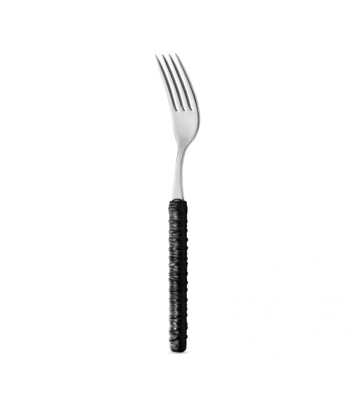 Set 18-teiliges Obst mit schwarzer Rattangabel-Dekoration – Neva Posateria