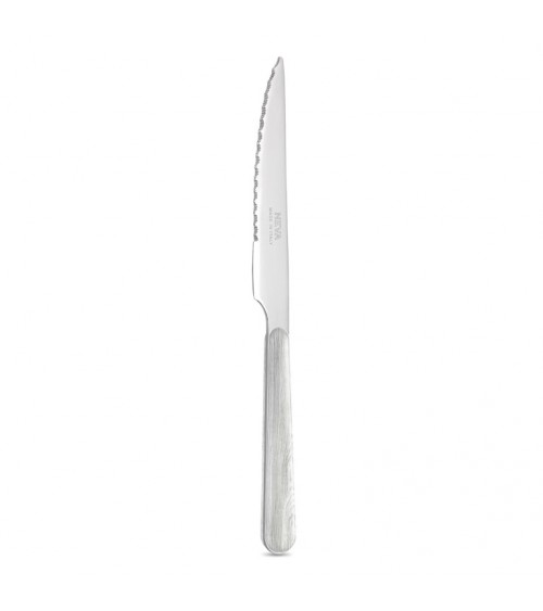Coltello da Bistecca con Manico effetto Legno  Pino sbiancato - Neva Posateria
