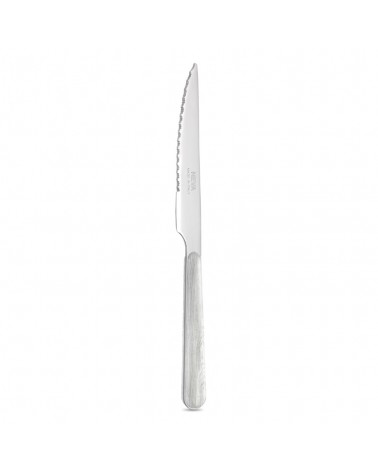 Couteau à Steak avec Manche Effet Bois de Pin Blanchi - Neva Posateria