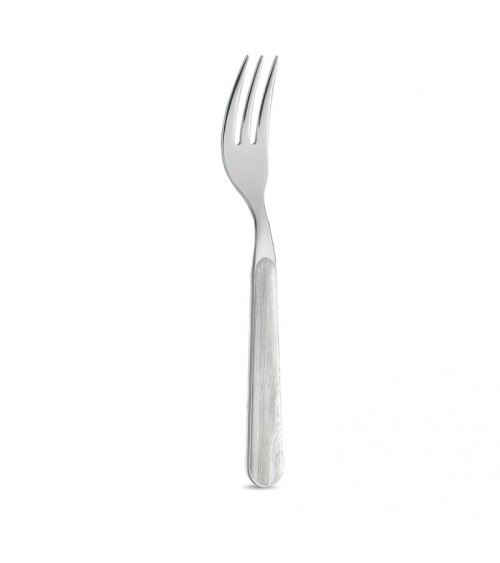 Fourchette sucrée avec manche effet bois de pin blanchi - Neva Posateria