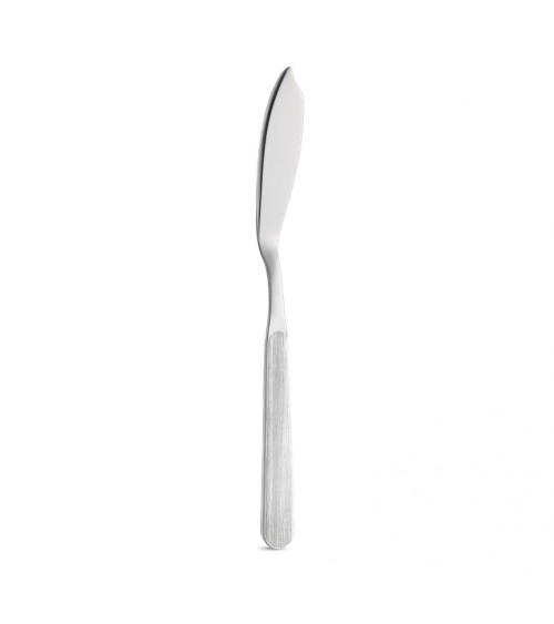 Posate Pesce set 12 Pz con Manico Effetto Legno Pino sbiancato coltello - Neva
