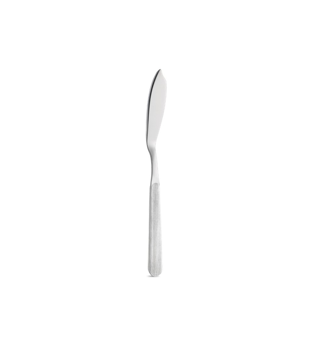 Fish Cutlery set 12 pcs with bleached pine wood effect handle knife - Neva