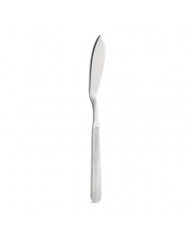 Posate Pesce set 12 Pz con Manico Effetto Legno Pino sbiancato coltello - Neva