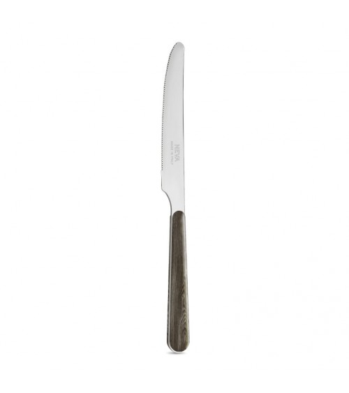 Fruit Knife with Pine Wood Effect Handle - Neva Posateria - Anthracite Pine