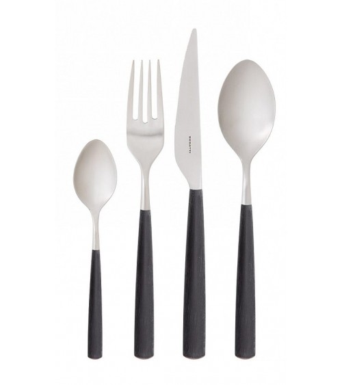 Casa Bugatti Colored Cutlery - Athena - Matt Black