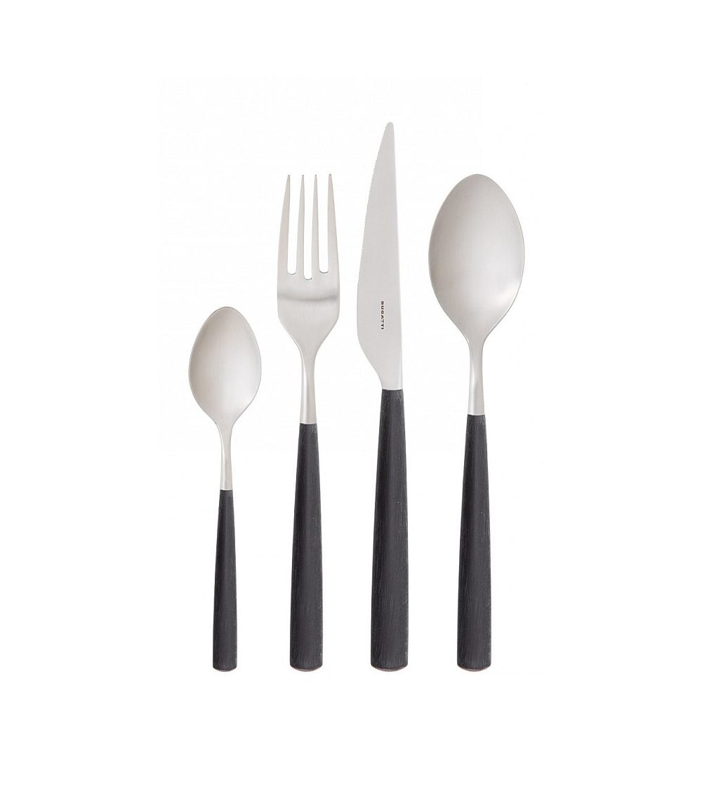Casa Bugatti Colored Cutlery - Athena - Matt Black