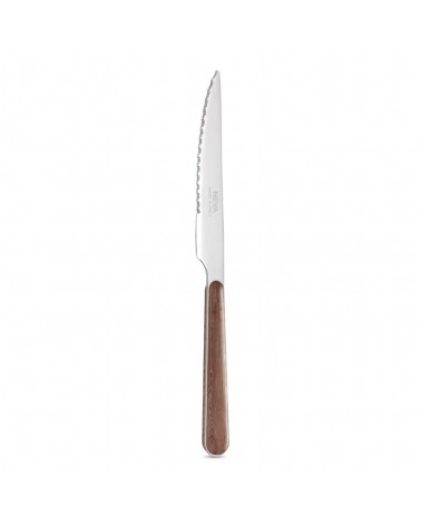 Steakmesser mit Griff in Akazienholzoptik - Neva Posateria Creativa