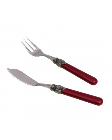 Servizio di Posate da Pesce 12pz Classic - Rivadossi Sandro - bordeaux