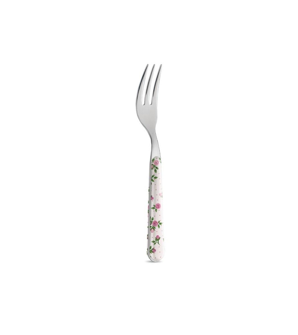 Fourchette à dessert - Roses rose foncé - Neva Posateria Creativa -