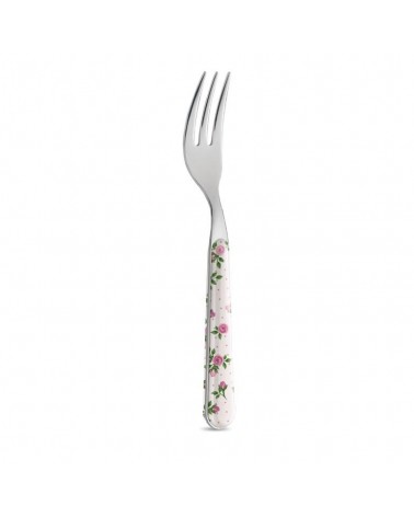 Dessert Fork - Dark Pink Roses - Neva Posateria Creativa -