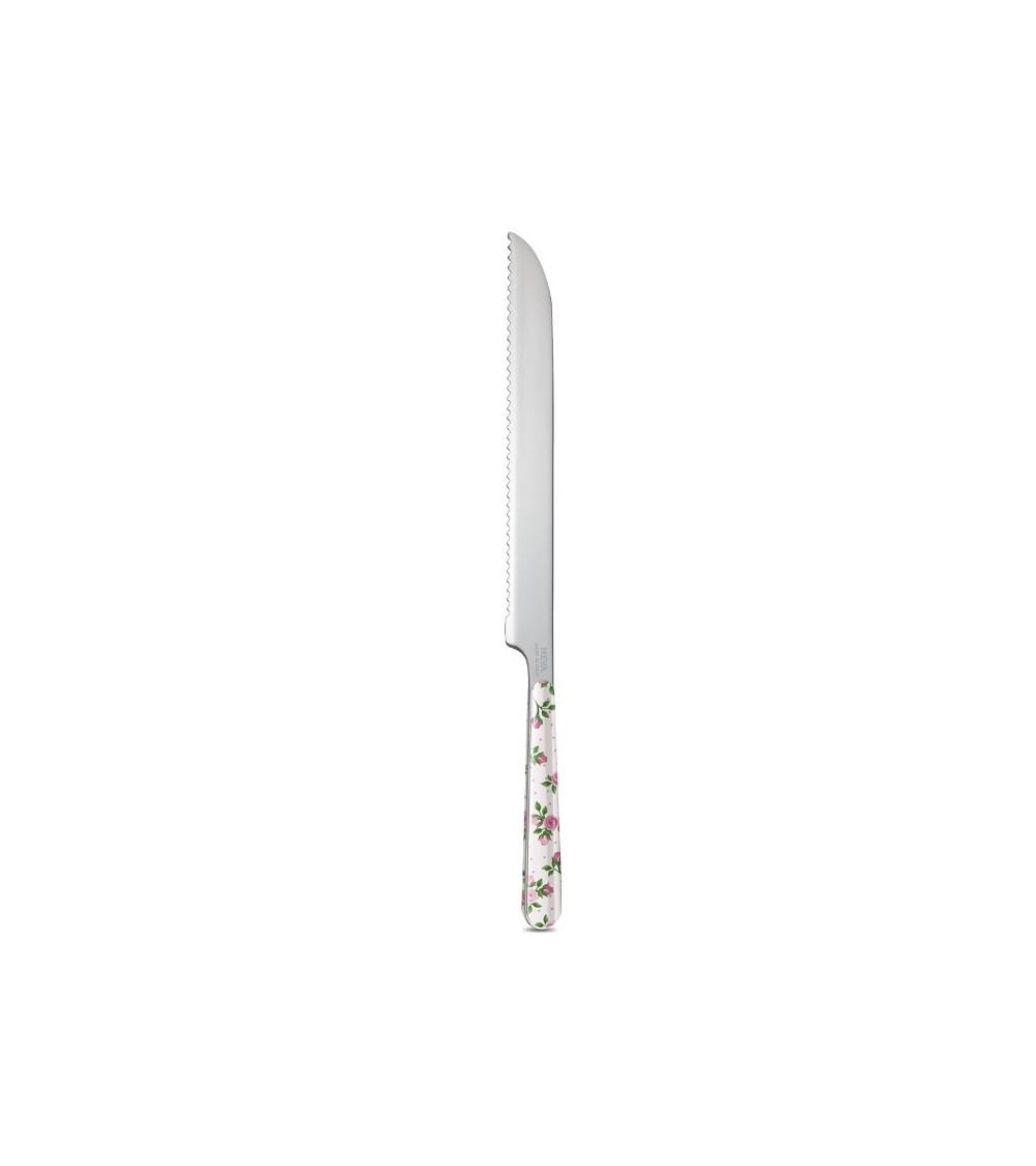 Coltello Pane / Torta  - Roses Rosa Scuro - Neva Posateria Creativa - 