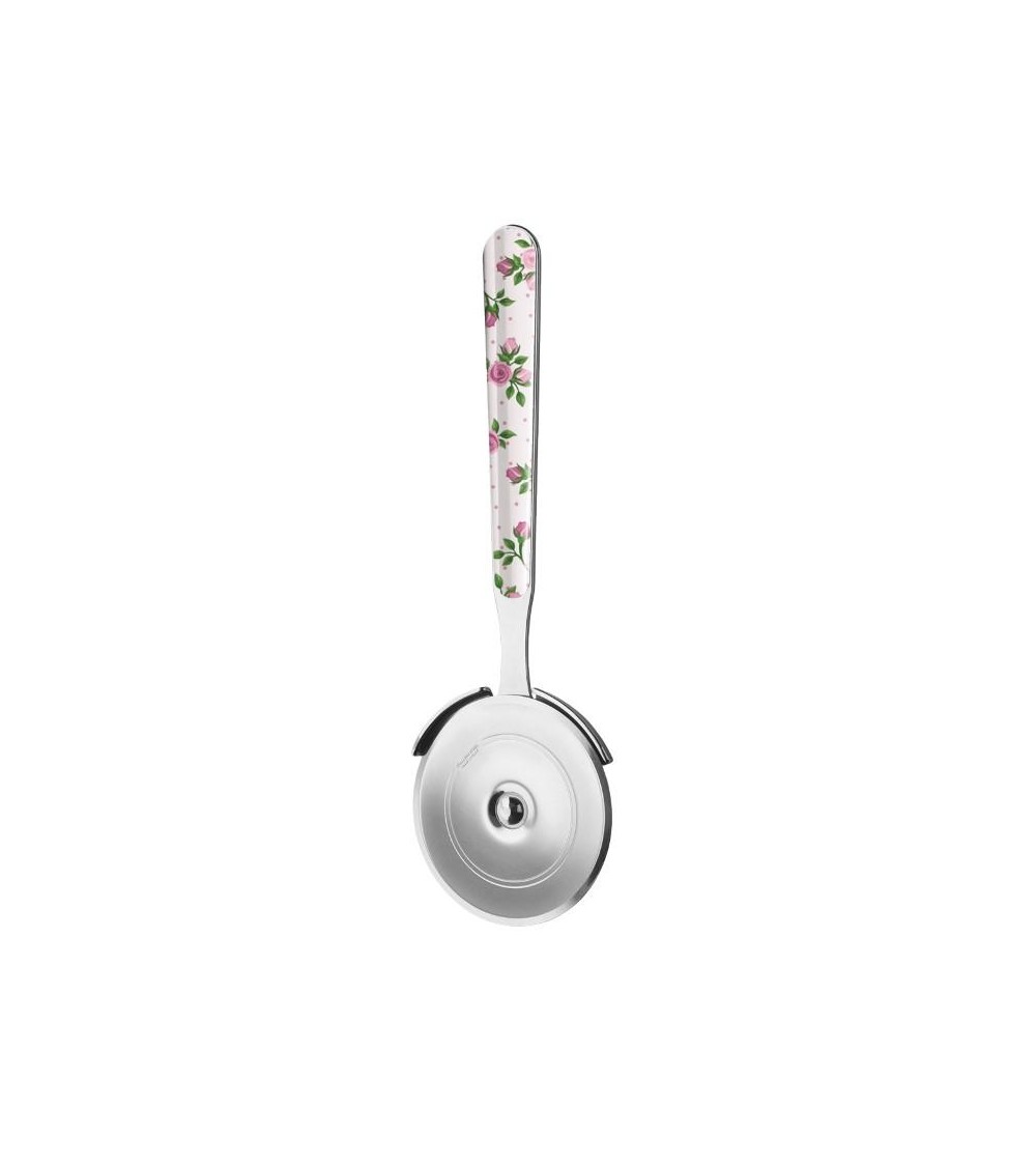Rotella Taglia Pizza - Roses Rosa Scuro - Neva Posateria Creativa - 