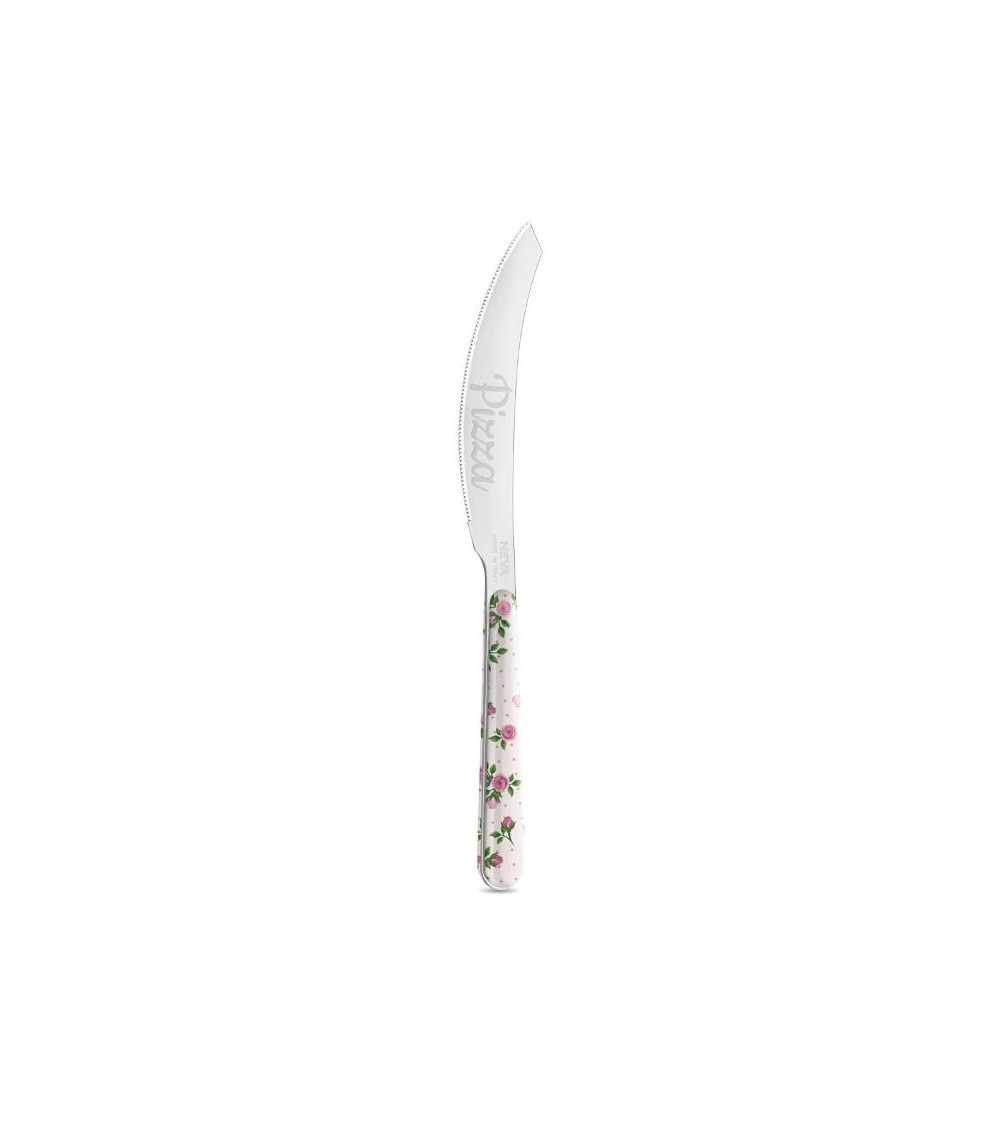 Coltello Pizza - Roses Rosa Scuro - Neva Posateria Creativa - 