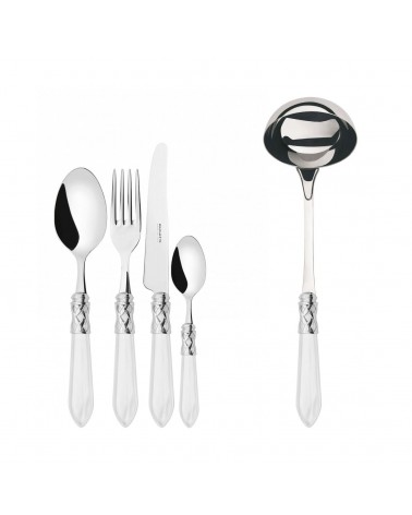 Farbiges Besteck von Casa Bugatti – Aladdin-Chromring und Perlmutt-Finish –