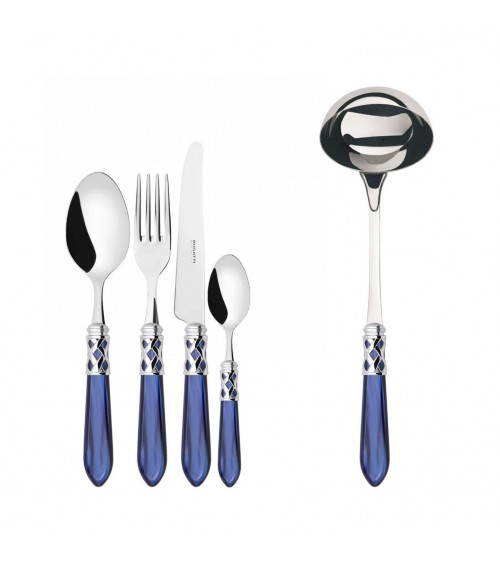 Farbiges Besteck von Casa Bugatti – Aladdin-Chromring und Perlmutt-Finish –
