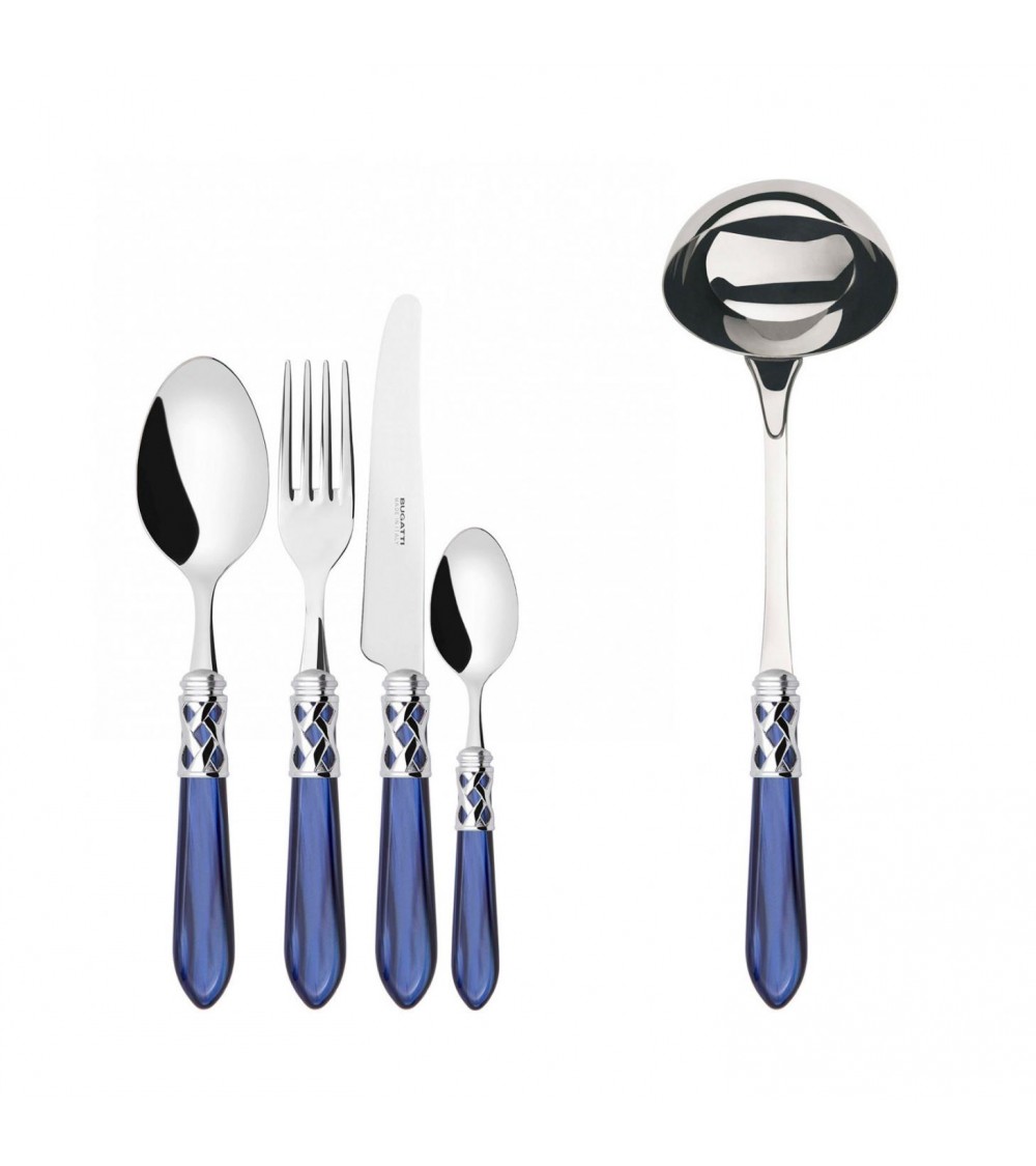 Couverts Colorés Casa Bugatti - Bague Aladdin Chrome et Finition Nacre -