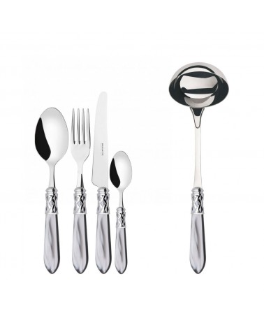Farbiges Besteck von Casa Bugatti – Aladdin-Chromring und Perlmutt-Finish –