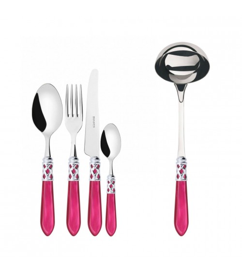 Couverts Colorés Casa Bugatti - Bague Aladdin Chrome et Finition Nacre -