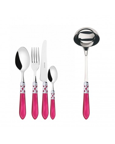 Farbiges Besteck von Casa Bugatti – Aladdin-Chromring und Perlmutt-Finish –