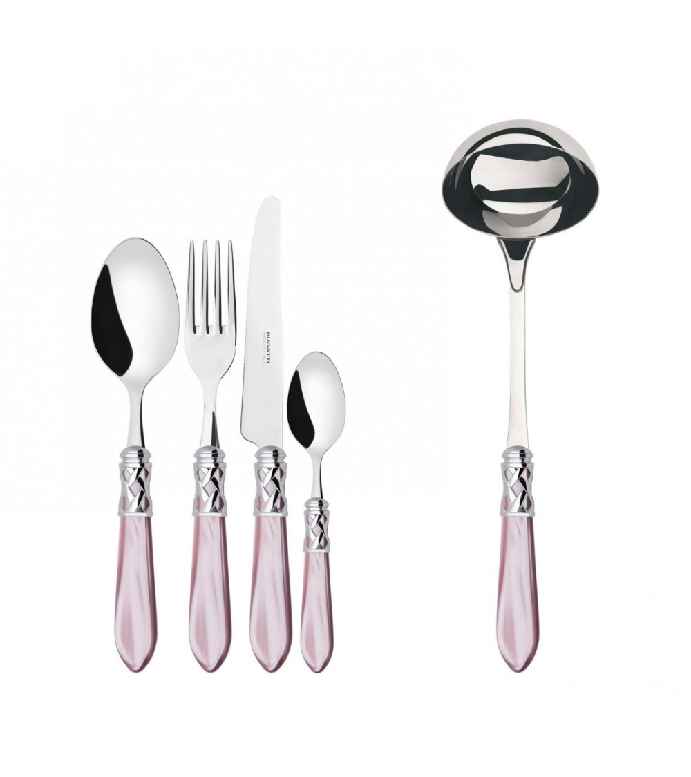 Farbiges Besteck von Casa Bugatti – Aladdin-Chromring und Perlmutt-Finish –