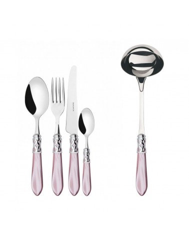 Farbiges Besteck von Casa Bugatti – Aladdin-Chromring und Perlmutt-Finish –