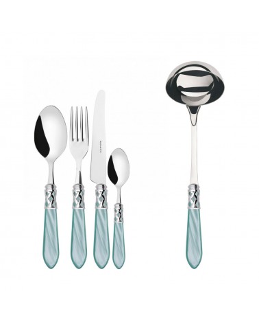 Farbiges Besteck von Casa Bugatti – Aladdin-Chromring und Perlmutt-Finish –