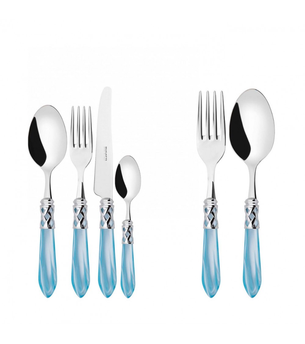 Couverts Colorés Casa Bugatti - Bague Aladdin Chrome et Finition Nacre -