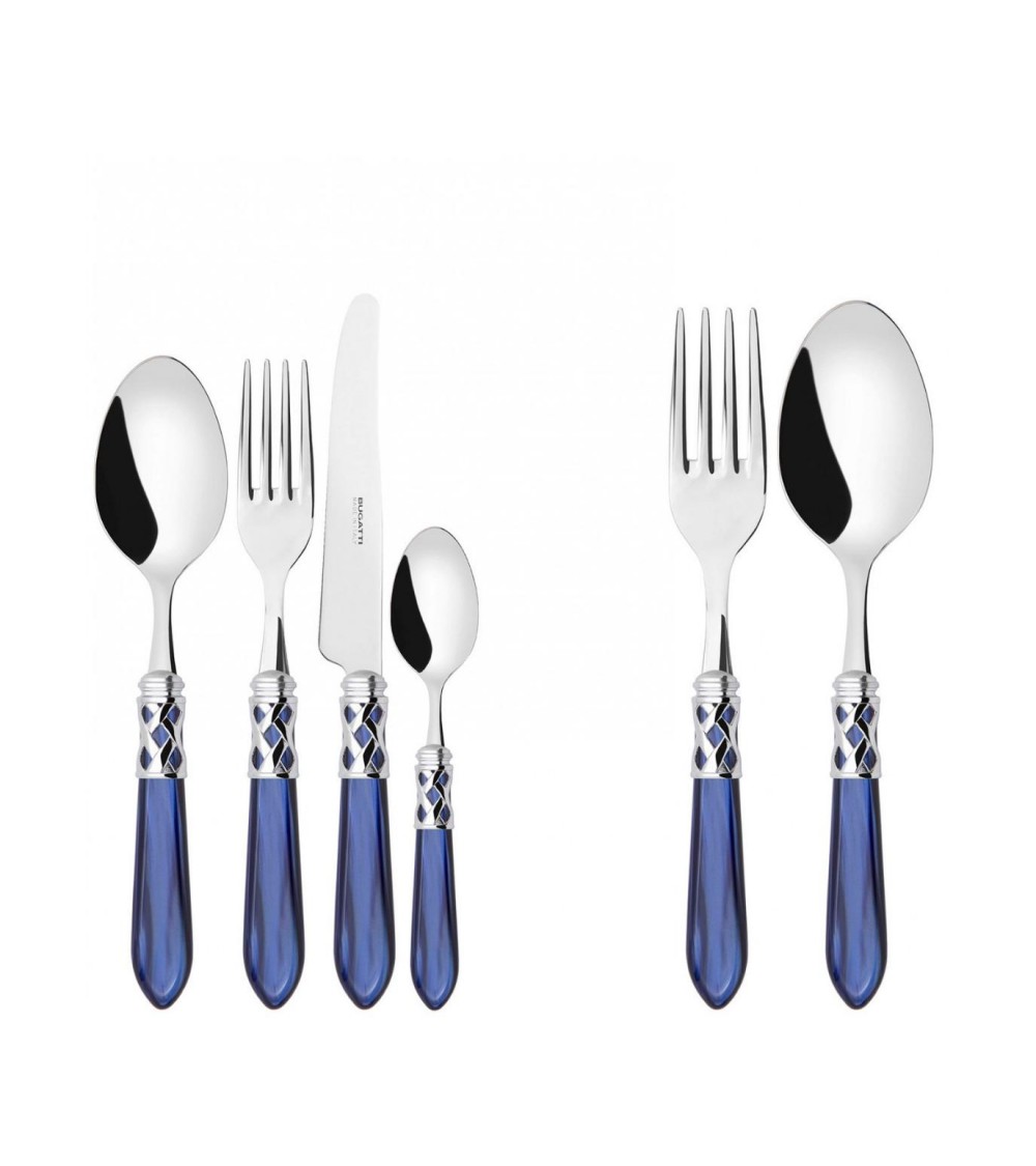 Farbiges Besteck von Casa Bugatti – Aladdin-Chromring und Perlmutt-Finish –