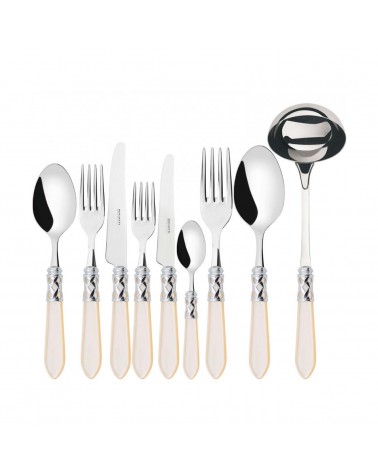 Farbiges Besteck von Casa Bugatti – Aladdin-Chromring und Perlmutt-Finish –