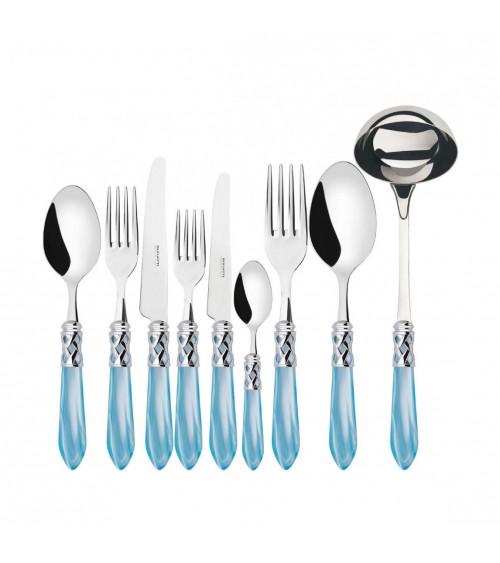 Farbiges Besteck von Casa Bugatti – Aladdin-Chromring und Perlmutt-Finish –
