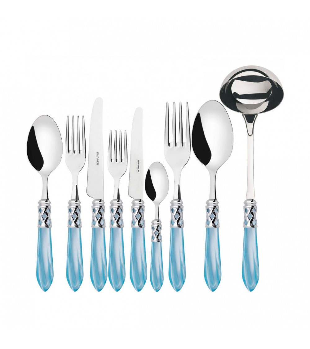 Farbiges Besteck von Casa Bugatti – Aladdin-Chromring und Perlmutt-Finish –