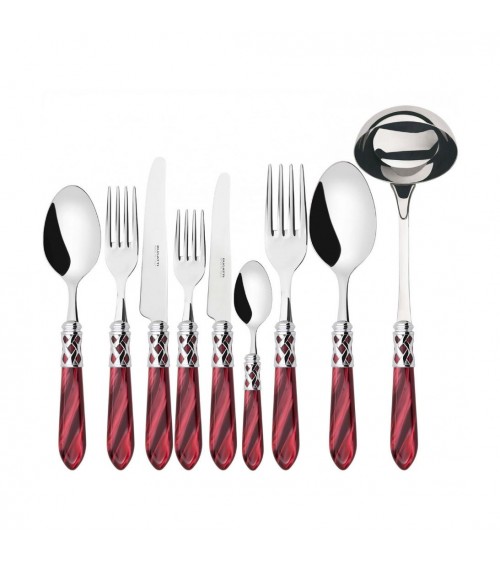 Farbiges Besteck von Casa Bugatti – Aladdin-Chromring und Perlmutt-Finish –
