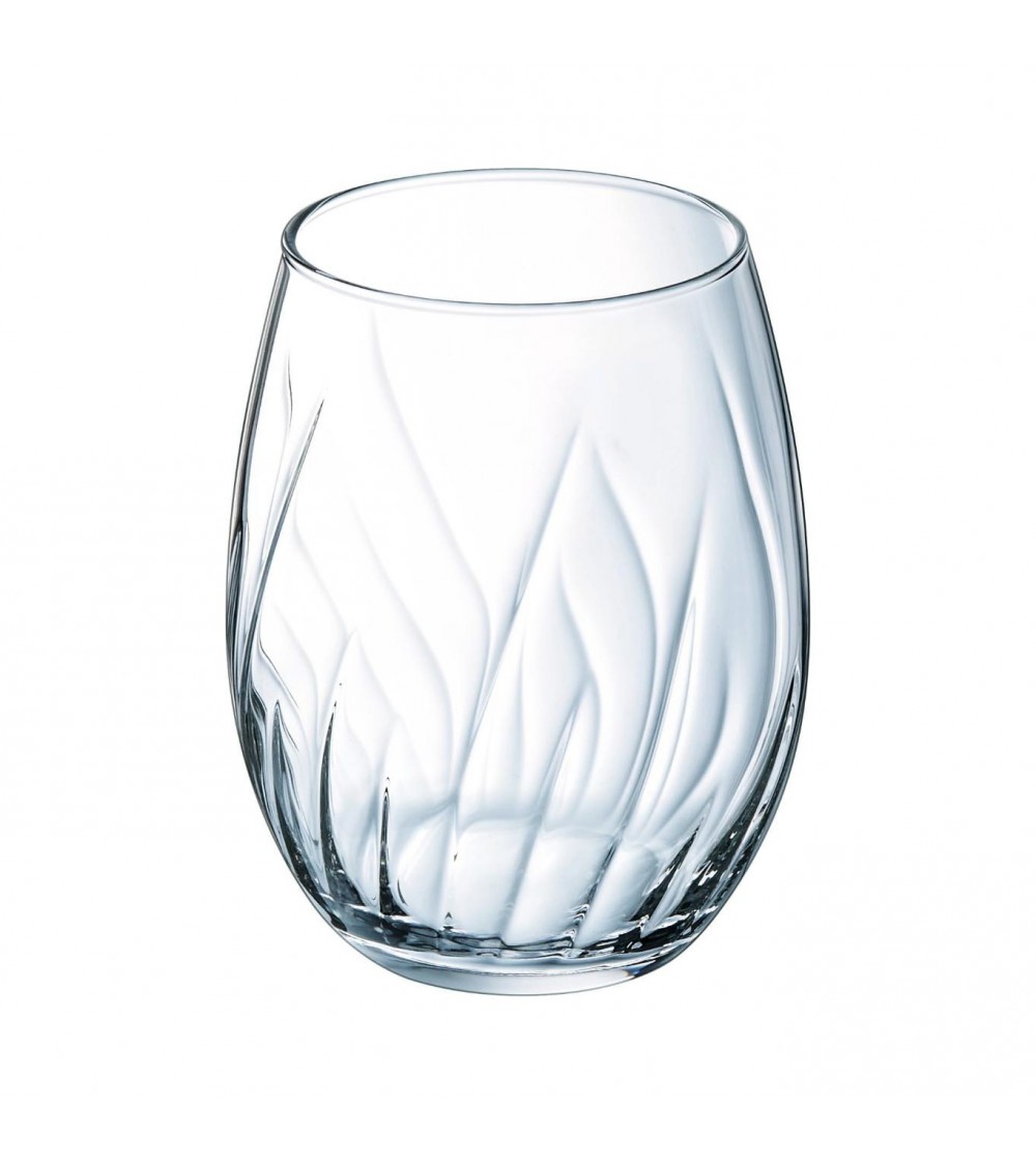 Bicchiere forma alta 36cl Swirly - Set 4Pz - Vetro Cristallino - Cristal d'Arques - 