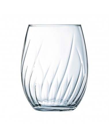 Bicchiere forma alta 36cl Swirly - Set 4Pz - Vetro Cristallino - Cristal d'Arques - 