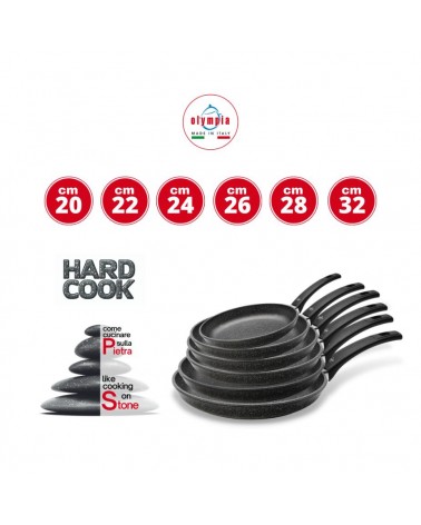 Hard Rock Non-Stick Frying Pan – Die-Cast Aluminum for Even Cooking -