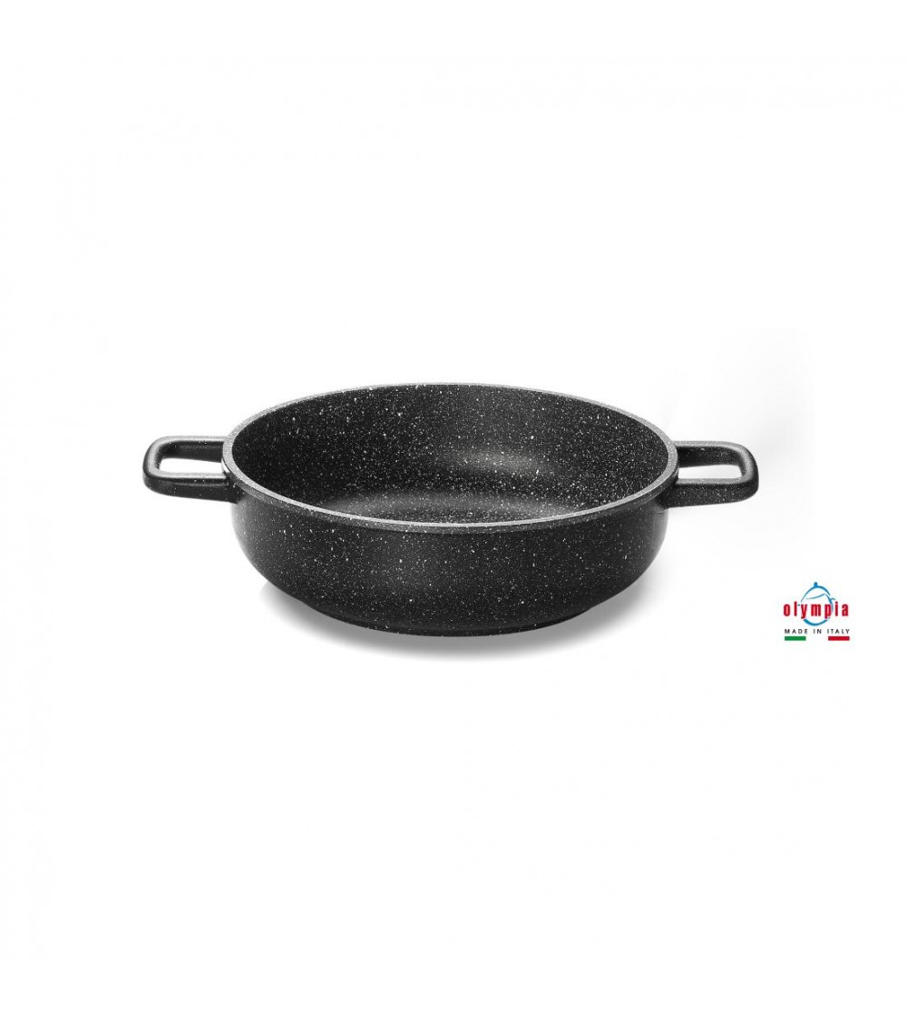 Tegame Alluminio Pressofuso 2 Manici - Professionale - Made in Italy - Olympia -