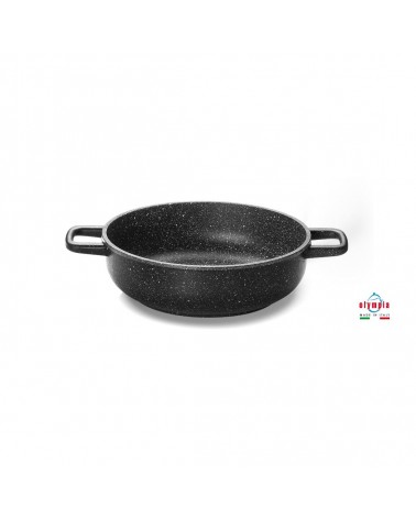 Die-cast Aluminum Pan 2 Handles - Professional - Made in Italy - Olympia -