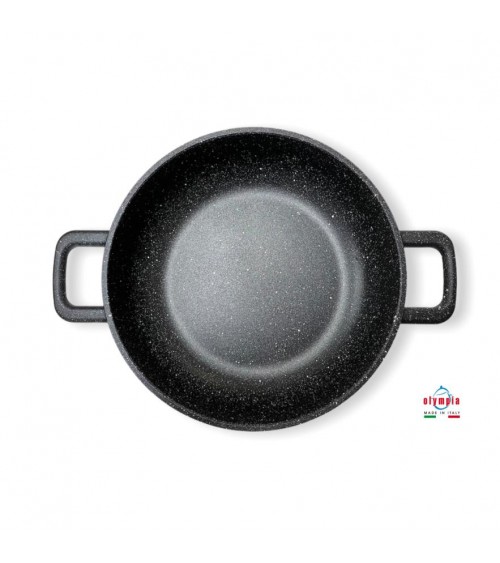 Tegame Alluminio Pressofuso 2 Manici - Professionale - Made in Italy - Olympia - 