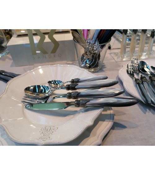 Laura 24pz Posate Rivadossi Sandro per Sei Persone - Made in Italy - 