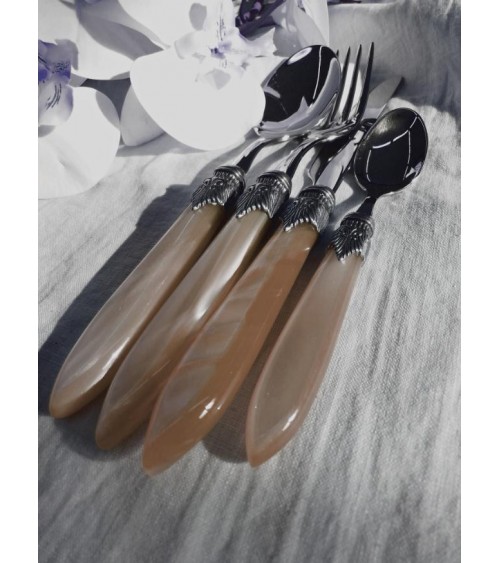 Laura 24pz Posate Rivadossi Sandro per Sei Persone - Made in Italy - 